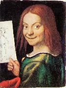 CAROTO, Giovanni Francesco Read-headed Youth Holding a Drawing painting